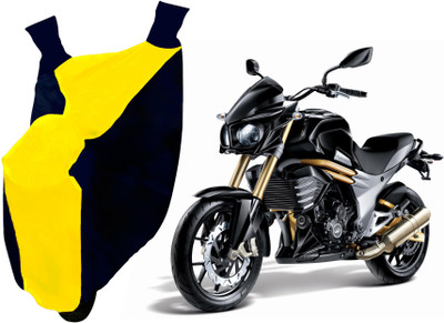 AUTO PEARL Two Wheeler Cover for Mahindra(Mojo, Yellow, Blue)