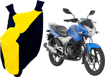 AUTO PEARL Two Wheeler Cover for Bajaj(Discover 125 DTS-i, Yellow, Blue)