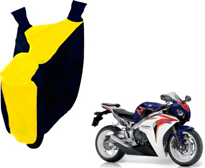 AUTO PEARL Two Wheeler Cover for Honda(CBR 1000RR, Yellow, Blue)