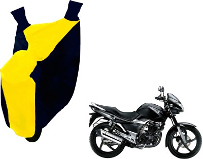 AUTO PEARL Two Wheeler Cover for Suzuki(GS 150R, Yellow, Blue)