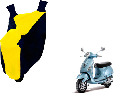AUTO PEARL Two Wheeler Cover for Piaggio(Vespa LX, Yellow, Blue)