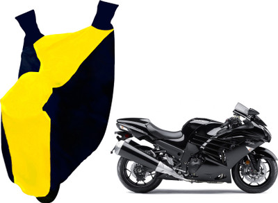AUTO PEARL Two Wheeler Cover for Kawasaki(Ninja, Yellow, Blue)