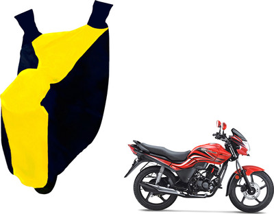 AUTO PEARL Two Wheeler Cover for Hero(Passion Plus, Yellow, Blue)