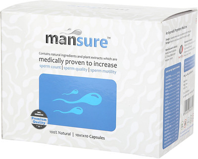 

ManSure Ayurvedic Reproductive Health Supplement for Men – 1 Box (100 Capsules)(100 No)