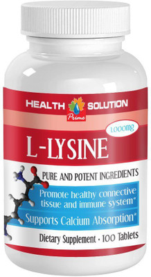 

Health Solution Prime L-Lysine, 1000 MG - 100 Tablets(100 No)