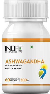 

Inlife Ashwagandha, Stress Reliever(60 No)