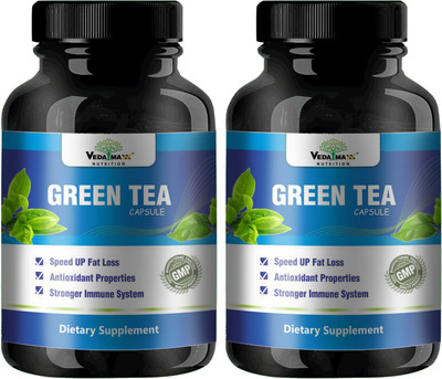 

VEDA MAXX 100% Natural & Organic Green Tea Extract Capsules Dietary (500mg Pack of 2)(500 mg)