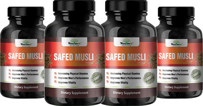 

VEDA MAXX 100% Natural & Organic Safed Musli Capsules Supplement (500mg Pack of 4)(500 mg)