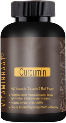 

vitaminhaat high absorption curcumin ext 95% with black pepper, 500 mg, 90 capsule(500 mg)