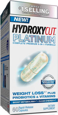 

Hydroxycut Platinum, with Probiotics and Vitamins and, 60 count capsules(60 No)