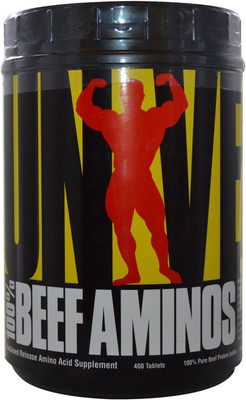 

Universal Nutrition 100% Aminos, Sustained Release Amino Acid Supplement, 400 Tablets(400 No)