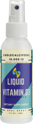 

SHARRETS NUTRITIONS Liquid Vitamin D3 Oral Spray (Cholecalciferol) 250mcg (10,000 IU) / SERVING (90ml)(90 ml)