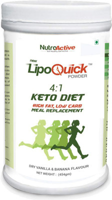 

NutroActive LIPOQUICK Keto Diet Meal Replacement, Low Carb, Weight Loss Products(450 g)