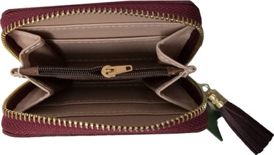 BANDICOOT Girls Maroon Artificial Leather Wallet(4 Card Slots)