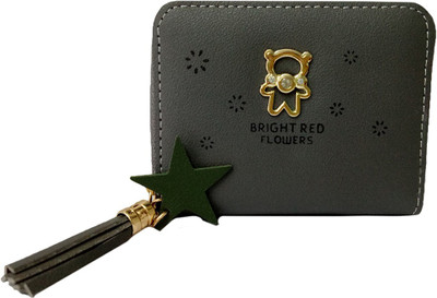 landloper Girls Green Artificial Leather Wallet(4 Card Slots)