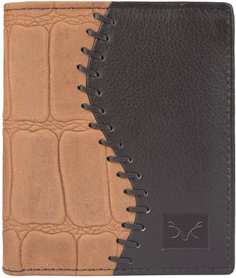 

Adam Zac Men Tan Genuine Leather Wallet(9 Card Slots), Tan-brown