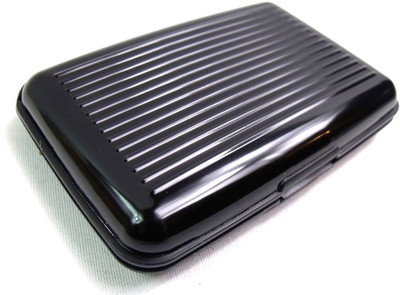 

Rexter Women Black Aluminium Card Holder(6 Card Slots)