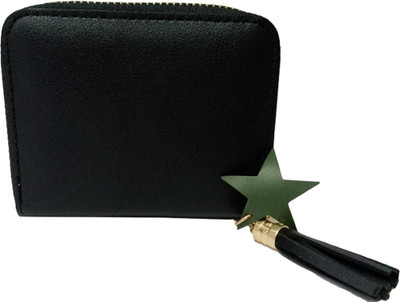 

BANDICOOT Girls Black Artificial Leather Wallet(4 Card Slots)