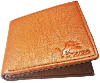 

jubleeo Men Casual Brown Genuine Leather Wallet(3 Card Slots), Tan