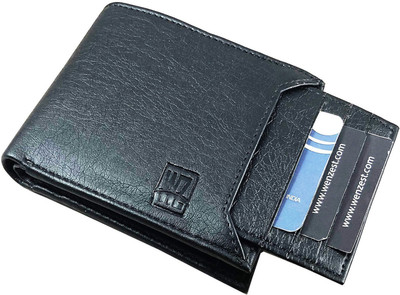 

Wenzest Men Black Artificial Leather Wallet(6 Card Slots)