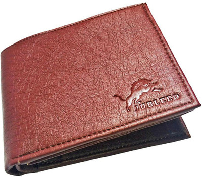 

jubleeo Men Brown Genuine Leather Wallet(3 Card Slots)