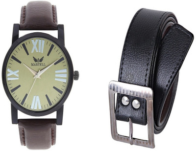 

Martell Belt, Analog Watch Combo(Black)