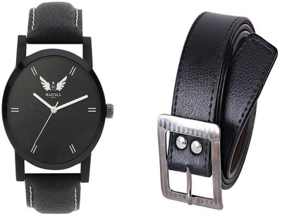 

Martell Belt, Analog Watch Combo(Black)