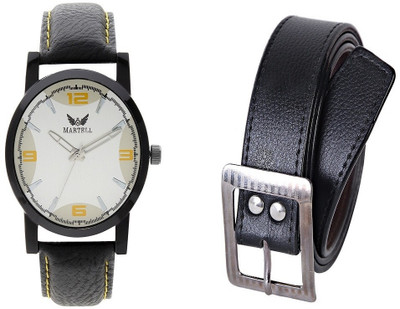 

Martell Belt, Analog Watch Combo(Black)