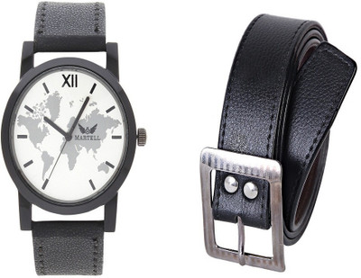 

Martell Belt, Analog Watch Combo(Black)