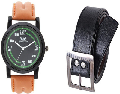 

Martell Belt, Analog Watch Combo(Black)