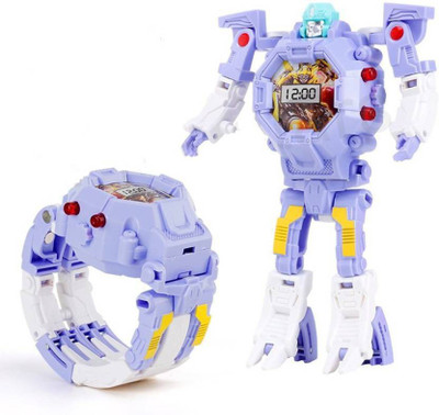

Global Transformers Robot Toy Convert to Digital Watch for Kids (Purple Colour) (Purple)(Multicolor)