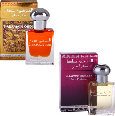 

Al Haramain Oudi & Mukhallath Fragrance Roll on Attar Combo Pack of 2 - 2 x 15 ml Floral Attar(Floral)