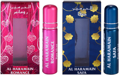 

Al Haramain Romance & Safa Fragrance Roll On Attar Combo Pack of 2 x 10 ml Floral Attar(Floral)