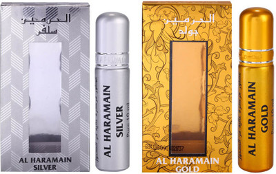 

Al Haramain Silver & Gold Fragrance Roll On Attar Combo Pack of 2 x 10 ml Floral Attar(Floral)