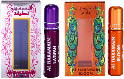 

Al Haramain Latifah & Bloom Fragrance Roll On Attar Combo Pack of 2 x 10 ml Floral Attar(Floral)
