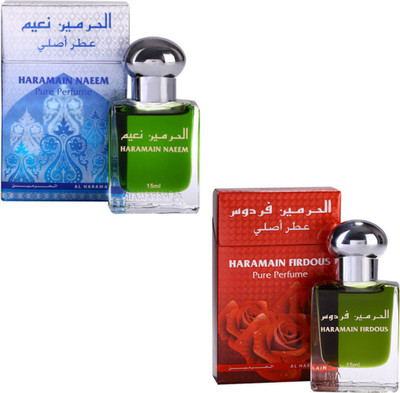 

Al Haramain Naeem & Firdous Fragrance Roll on Attar Combo Pack of 2 - 2 x 15 ml Floral Attar(Floral)