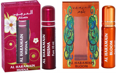 

Al Haramain Bloom & Husna Fragrance Roll On Attar Combo Pack of 2 x 10 ml Floral Attar(Floral)