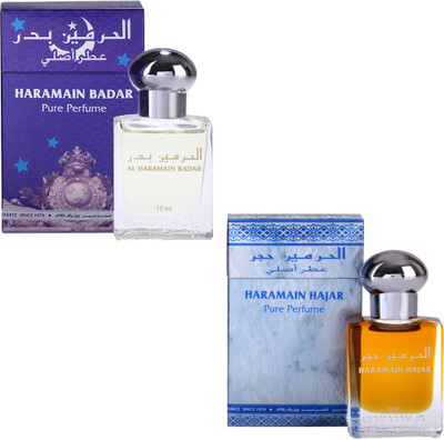 

Al Haramain Badar & Hajar Fragrance Roll on Attar Combo Pack of 2 - 2 x 15 ml Floral Attar(Floral)