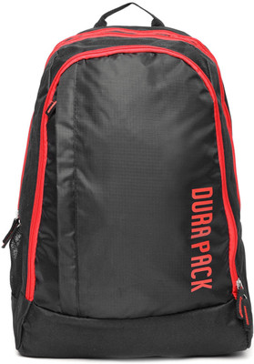 

Durapack Weekend Travel 28.0 L Laptop Backpack(Black, Red)