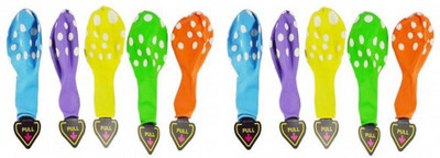 

Toy Jumble Printed Pack of 10 Polka Dot Led Colorful Balloons with Lighting and Glowing Effect for Parties Balloon(Multicolor, Pack of 10)