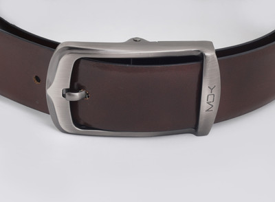 

MOK WORLD Men Formal, Party Black, Brown Genuine Leather Reversible Belt