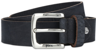 

Parx Men Blue Genuine Leather Belt, Black