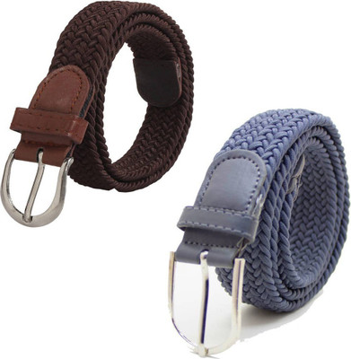 

Sulit Men & Women Casual, Evening, Formal, Party Brown, Blue Canvas Belt, Blue;brown