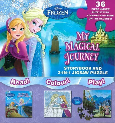 Disney Frozen My Magical Journey  - Storybook and 2-in-1 Jigsaw Puzzle - Read, Colour, Play(English, Mixed media product, Parragon Books Ltd)