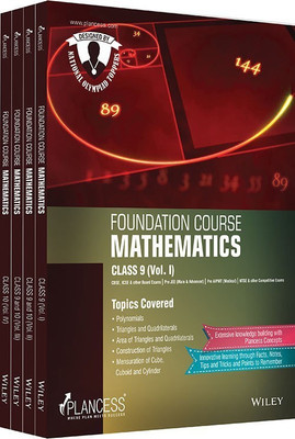 Plancess Foundation Course Mathematics for Class 9 & 10, Vol I - Iv(English, Paperback, Plancess)