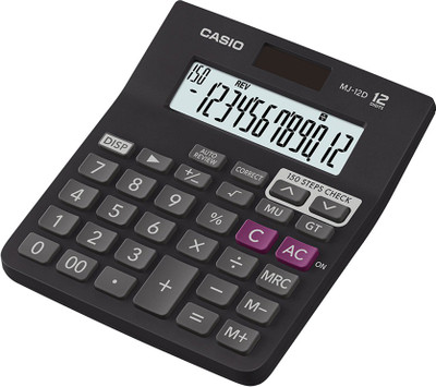 CASIO MJ-12D-BK Desktop Basic  Calculator(12 Digit)