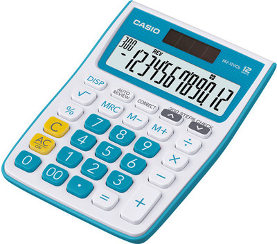 CASIO MJ-12VCB-BU Desktop Basic  Calculator(12 Digit)