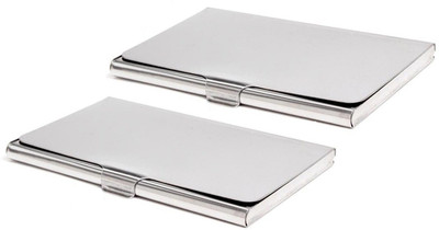 

Yorick 6 Card Holder(Set of 2, Silver)