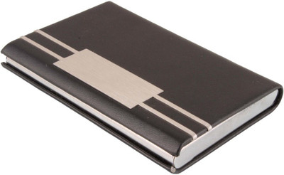 

Yorick ATM/Visiting/Credit Card Holder for Men & Women 10 Card Holder(Set of 1, Black)