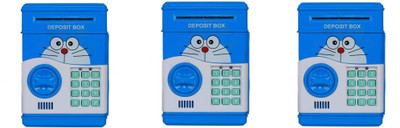 

Kanchan Toys Atm Coin Bank For Kids Pack Of 3 Coin Bank(Multicolor)